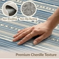 thumbnail image 6 of ODIKA Farmhouse Distressed Southwestern Geometric Bands Boho Striped Refined for Dorm Room, Small Living Apartment, Stain Resistant Low Profile, 6 of 7