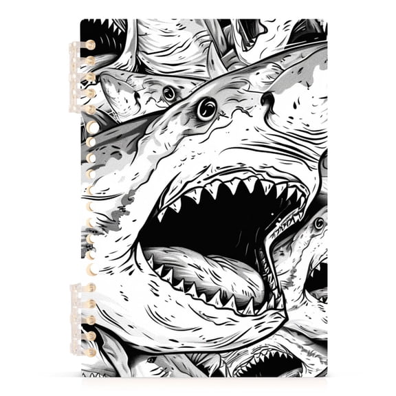 Big Shark Spiral Journal Notebook College Ruled Notebook 8.3" x 5.7" A5 Lined Thick Paper Page