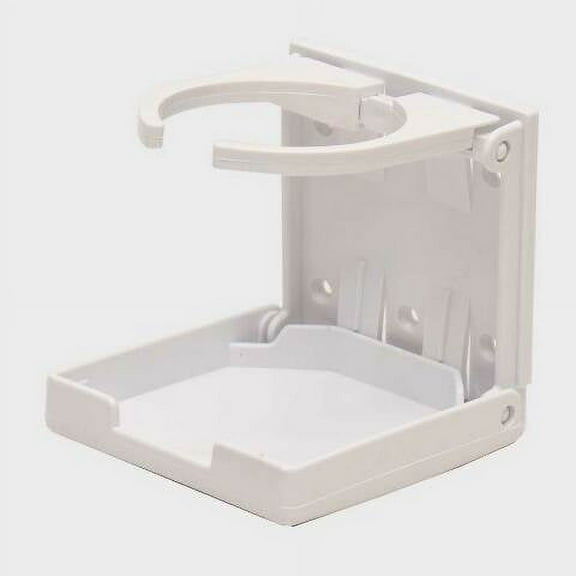 Basscat Boat Drink Holder 2127033 | Adjustable White Plastic