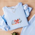 thumbnail image 4 of Coquette Ship Anchor - Women's Lightweight Garment Dyed Sweatshirt, 4 of 10