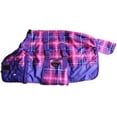 thumbnail image 2 of 58" 1200D Miniature Weanling Donkey Pony Horse Foal Winter Blanket Purple 51971B, 2 of 2