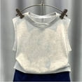 thumbnail image 2 of TEAJOPSUU Summer Tank Tops for Boys Girls Kids Solid Color Sleeveless Workout Shirt Soft Round Neck Roomy T Shirt Gray, 2 of 3