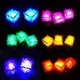 thumbnail image 4 of 3Pcs LED Light Ice Cubes Luminous Night Lamp Party Bar Wedding Cup Decoration, multi-color flashing luminous, suitable for party, wedding, bar, vase, bathtub activities, party decoration, 4 of 8