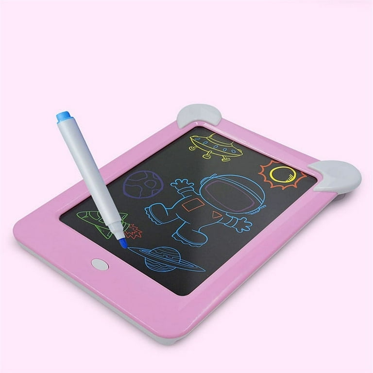 waheed LED Drawing Tablet, Magic Pad, Includes Smooth Fun Guide. Glow  Boost, 6Double Sided Markets, 42 Stencils, Dry Erasers, Red, 10.3x7.8x0.8 :  Office Products 