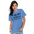 thumbnail image 4 of Not Single Have Dog Doggy Owner Lover Women's Plus Size Graphic Tee Brisco Brands 5X, 4 of 5