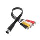 thumbnail image 4 of 30CM 5-Pin Male DIN to 4 RCA Female Audio Cable Connector Wire Cord, 4 of 5