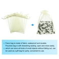 thumbnail image 3 of 100pcs Organza Bags 3.9x5.9 Inch Drawstring Favor Pouches Mesh Bag Cream White, 3 of 7