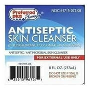 Preferred Plus Antiseptic Skin Cleanser Solution - 8 Oz