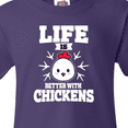 thumbnail image 4 of Inktastic Life is Better with Chickens Youth T-Shirt, 4 of 5