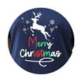 thumbnail image 7 of Rohuuque Christmas Pajamas for Family for Mom Matching Family Sets Christmas Print Casual Short Sleeve Top With Bottom Outfits Home Wear 2025 Blue, 7 of 7
