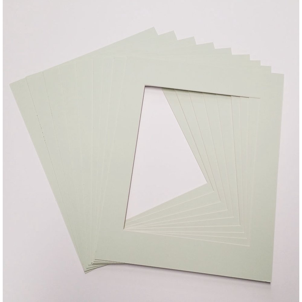 12x12 White Picture Mats with White Core for 8x8 Pictures Fits 12x12