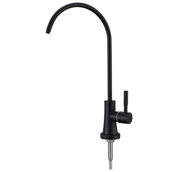 GULICA Drinking Water Faucet, SUS304 Stainless Steel, No-Air Gap Reverse Osmosis Faucet for Kitchen Sink, RO Faucet Matte Black