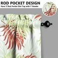 thumbnail image 5 of Kitchen Curtains Set 3 Piece with Summer Palm Tree and Floral Art, 27.5x24 Inch Polyester Drapes for Beach Kitchen or Island Decor Theme, 5 of 6