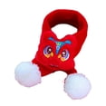 thumbnail image 3 of Bufanda de año Nuevo para mascotas, bufanda tejida, ropa para mascotas, suministros para mascotas, calentador de cuello cálido para gatos domésticos, Nianshou rojo Yinane Pañuelo de año nuevo, 3 of 8