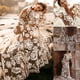 thumbnail image 1 of WILLBEST Vestidos de Algodon Boho Vestido de Noche con Cuello En V y Mangas Abullonadas para Mujer Grande​​, 1 of 3