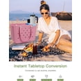 thumbnail image 5 of Half Topper Tray for Bogg Bag X Large, EVA Phone Holder and Cup Holder Compatible with 40oz Tumbler, Organizer Tray Accessory for Beach Tote Bag, 5 of 7