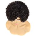 thumbnail image 4 of Short Kinky Curly Human Hair Wigs, 100% Brazilian Remy Hair Full Head Curly Wave, 4 of 5