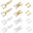 thumbnail image 1 of Juego de 20 cierres plegables de latón en 2 colores (dorado y plateado). Incluye extensor., 1 of 7