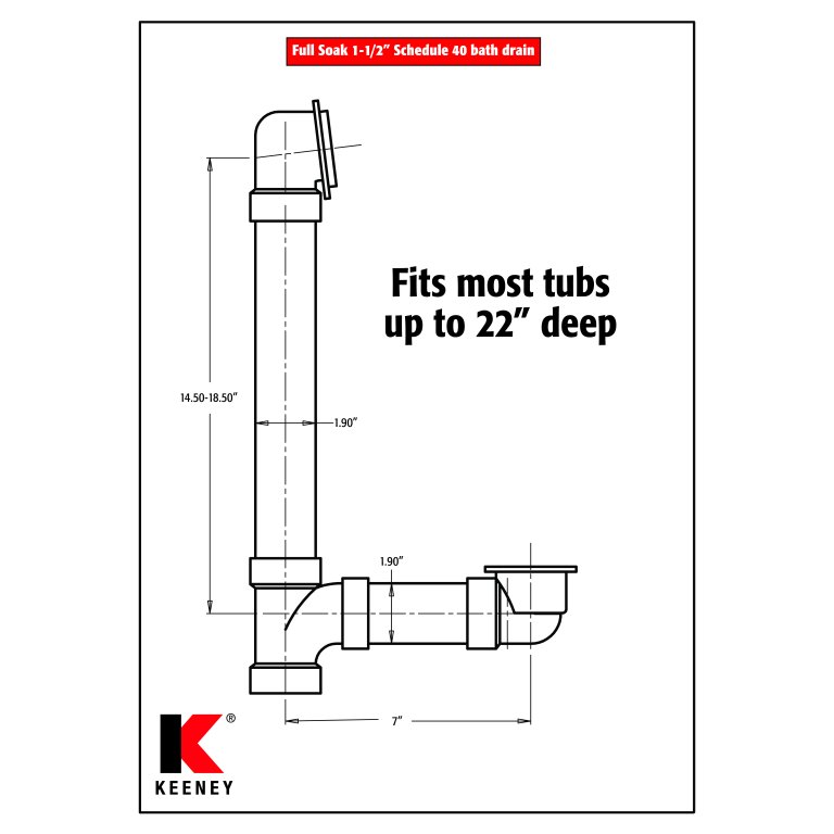 Keeney Drain Stopper Tub Drain With Overflow & Reviews