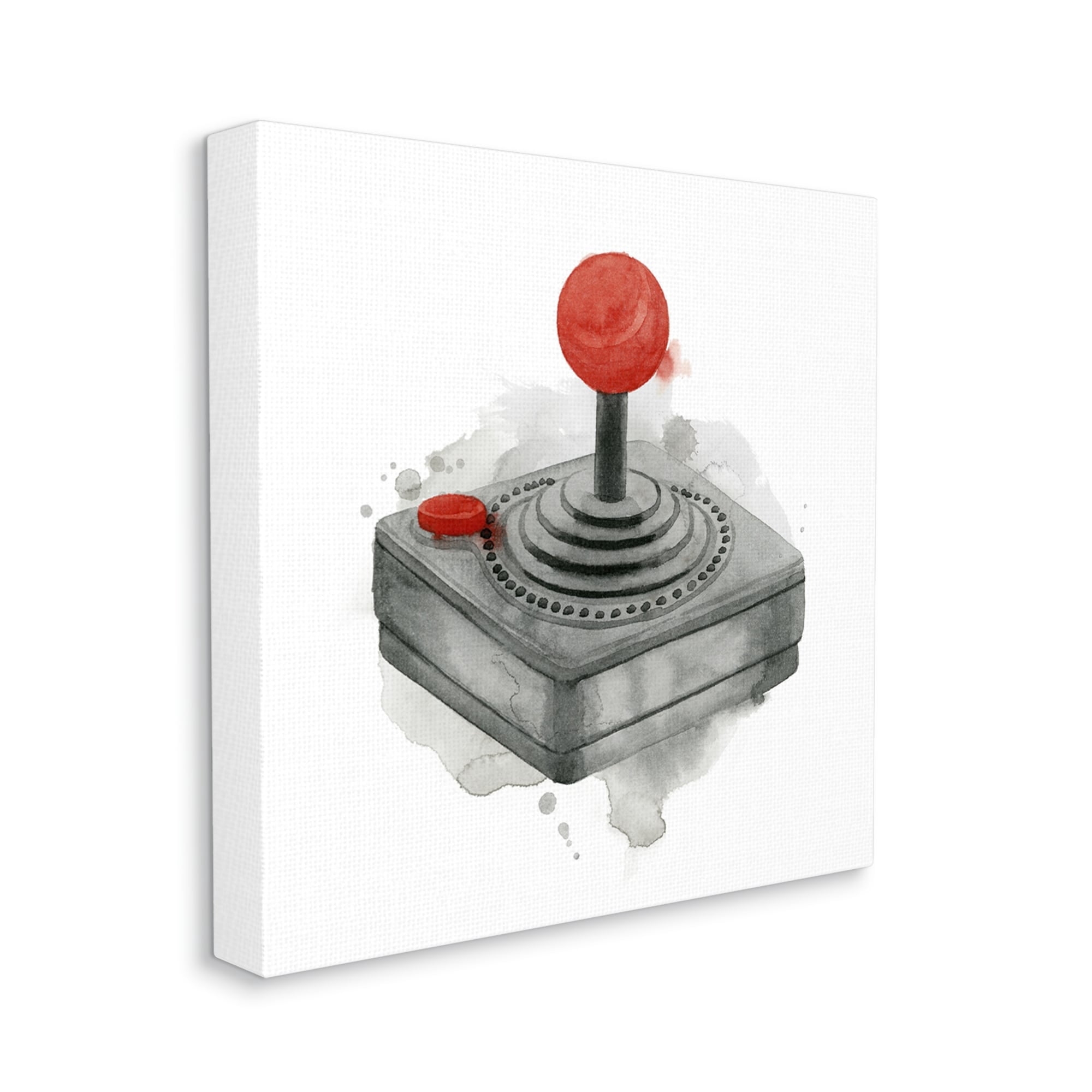 Stupell Industries Vintage Gaming Controller Joystick Art for Kids Painting Gallery Wrapped Canvas Print Wall Art