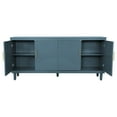 thumbnail image 5 of GZXS 4-Door Storage Sideboard, 70" Large Buffet Cabinet with Solid Wood Base & Adjustable Shelves, for Home Organization (Olive Green), 5 of 9