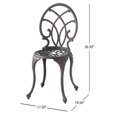 thumbnail image 6 of Miekor Furniture Charleston 3Pc Cast Bistro Set B5A4456, 6 of 9