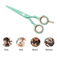 thumbnail image 4 of Hair Cutting Scissors Thinning Shears Kit,Hair Scissors Set Professional Haircut Scissors Kit - green, 4 of 5