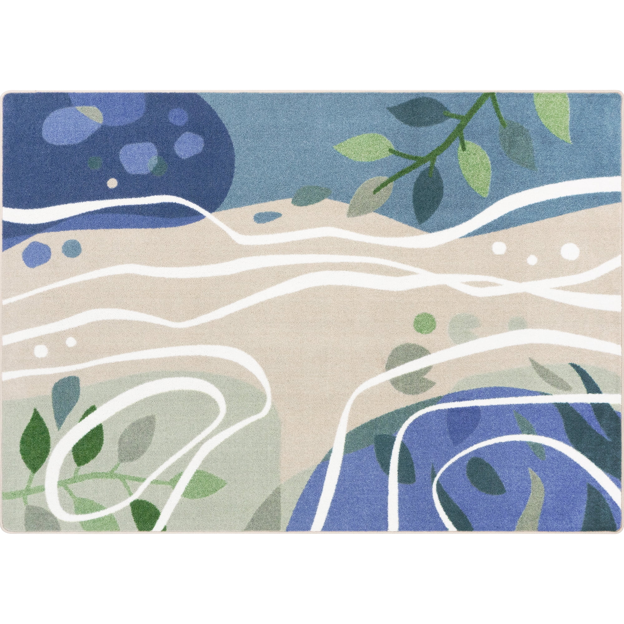 Still Waters 7'8" x 10'9" Area Rug in Color Multi