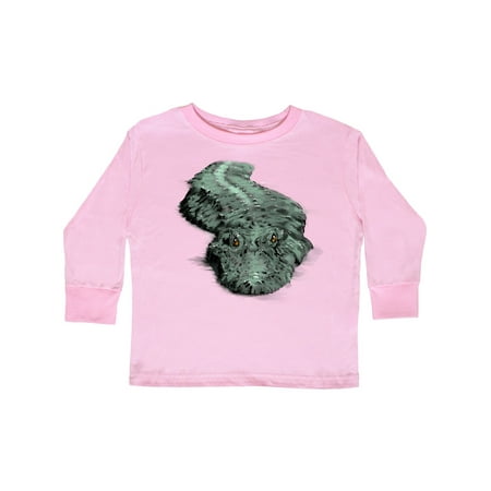 

Inktastic Lurking gator Gift Toddler Boy or Toddler Girl Long Sleeve T-Shirt