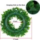 thumbnail image 2 of Fake Hoop Green Wreath Greenery Plant Decor Adorno de suspensión artificial para puerta de Navidad Noticed HA9034-00B, 2 of 6