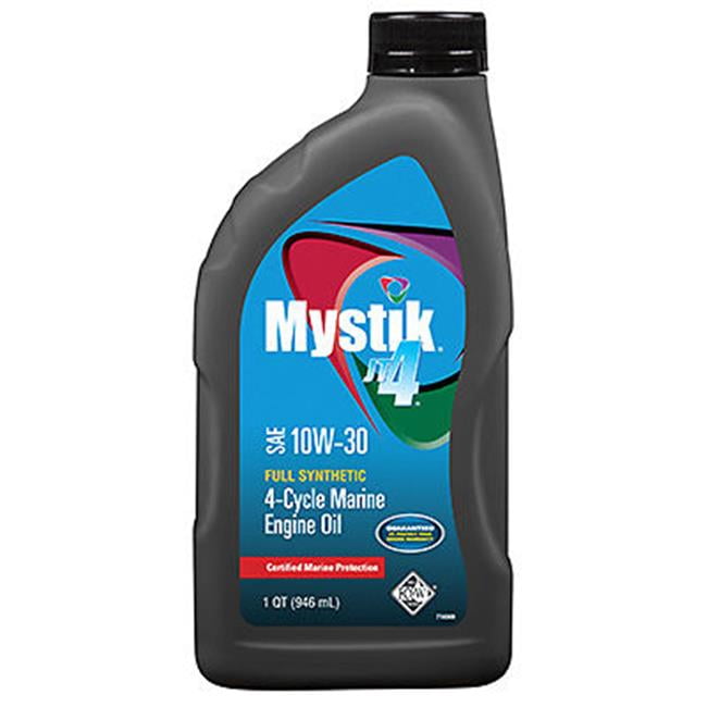 CITGO Petroleum 214669 1 qt Mystik JT-4 10W30 Synthetic 4 Cycle Marine Engine Oil