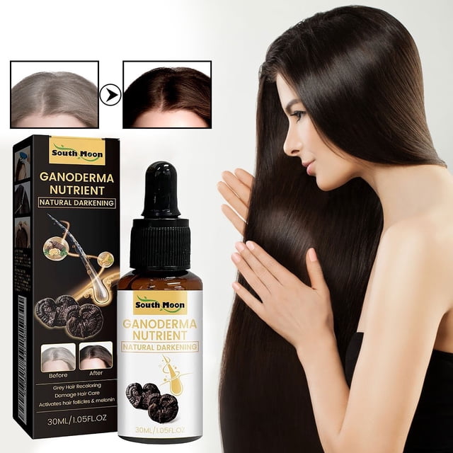 Sérum capilar para canas, aceite capilar reparador para el encrespamiento y ayuda a controlar las canas. 30 ml de esencia.