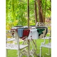thumbnail image 3 of Fsddascl Gray Omber Snowman Christmas Outdoor Tablecloth - 60 Inch Round Dining Table Cover, Xmas Tree Winter Snowman Waterproof Outdoor Table Cloth with Umbrella Hole & Zipper for Picnic/Patio, 3 of 7