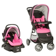 Disney Baby Amble Quad Travel System Stroller with onBoard™22 Infant Car Seat, Pink and Black/Minnie Pop