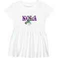 thumbnail image 3 of Inktastic Nola Mardi Gras Crayfish in Purple Girls Baby Dress, 3 of 5