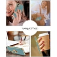 thumbnail image 6 of iPhone 11 Case, iPhone 11 Phone Case Electroplated iPhone 11 Case with 360° Ring Holder Kickstand Soft TPU Car Mount Supported Shockproof Protective Plating iPhone 11 Case Cover, Grey Green, 6 of 16
