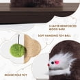 thumbnail image 4 of Scratching Post for Indoor Cats Adults – 33." Tall  Sisal Scratcher with Interactive Mouse Hole, Sturdy Furniture Board Base, 4 of 7