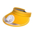 thumbnail image 3 of Sombrero de visera con ventilador Sombrero de ventilador de refrigeración Sombrero de ventilador de verano informal Sombrero de sol Ventilador Amarillo, 3 of 9