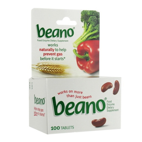Beano Food Enzyme Tablets, Dietary Supplement 100 Ea