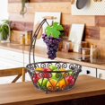 thumbnail image 3 of Panier à Fruits Simple avec Support pour Bananier, Bronze, 3 of 6