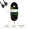 thumbnail image 2 of Cable de extensión Go Green Power GG-13825BK 14/3 SJTW 7,6 m negro, 2 of 7