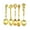 Gold, variant on Retro Elegances Alloy Crafted 5Pcs Multifunctional Spoons Kitchen Utensils Collection Antique Relief Kitchen Accessorie