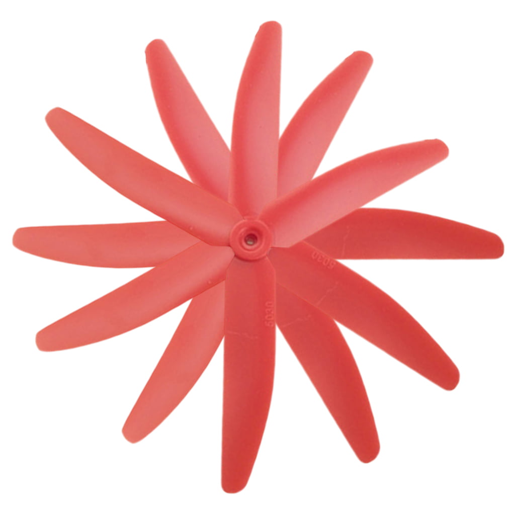 4 Pcs 3-leaf Propeller Prop for Hubsan X4 H502S H502E RC Drone Parts Red 