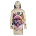 thumbnail image 2 of Ragdoll Portrait Watercolor Vintage Retro Styles All Over Print 3D Hooded Duffle Toggle Coat Cat Lover Kitten Owner Gifts Idea - 00001, 2 of 6
