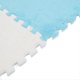 thumbnail image 3 of 10pcs Plush Foam Floor Mat Washable Interlocking Carpet Tiles Cuttable Soft Puzzle Area Rugs for Living Room Bedroom Sea Blue 5pcs+White 5pcs, 3 of 4
