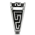 thumbnail image 4 of Luxe Jewelry Designs Men's Zig Zag Shaped Stainless Steel Ring - Size 13 (Pack of 2), 4 of 4