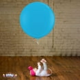thumbnail image 4 of PMU Premium Latex Balloons - Jumbo Size Balloons for Birthdays, Wedding Parties, Baby Shower, Indoor & Outdoor Party Events & Decoration Supplies - Made in USA, 36 Inch Baby Blue, Pkg/1, 4 of 7