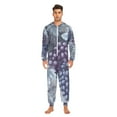 thumbnail image 2 of Many Grapes Adult Onesie Pajamas Slim Fit Christmas One Piece Suit Pjs for Women and Men Hooded Zipper, 2 of 7