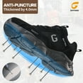 thumbnail image 3 of LAoutun Work Shoes for Men Steel Toe Shoes for Men Cushioning Steel Toe Construction Footwear Black, 3 of 6