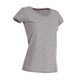 thumbnail image 2 of Stedman - Camiseta de cuello en pico modelo Megan para mujer (Gris Jaspeado), 2 of 2